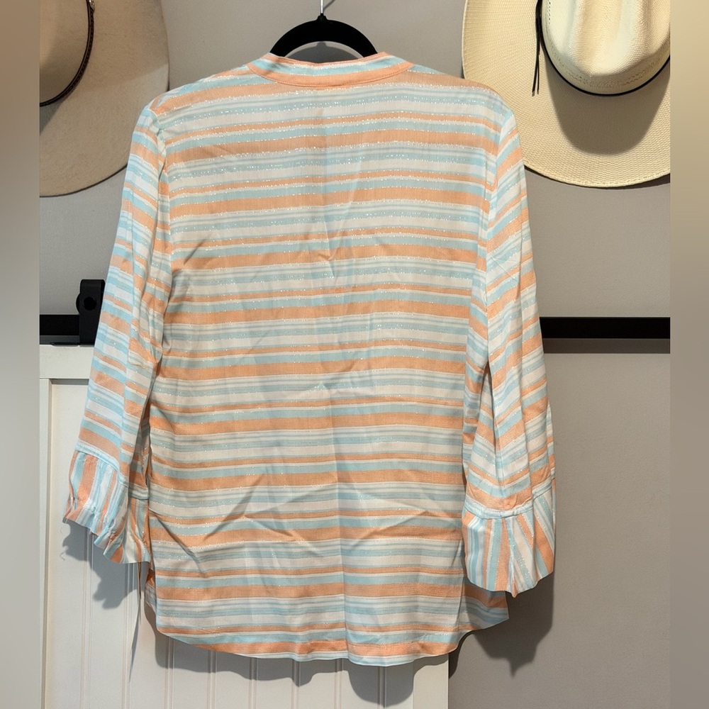 Ruby Rd. Pastel Striped Blouse - Picture 2 of 2
